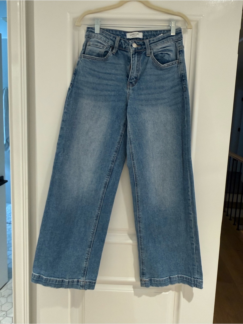 Levi's Light Blue Wide-Leg High-Rise Jeans